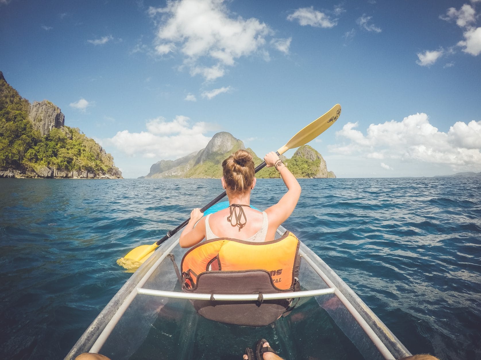 transparent kayak